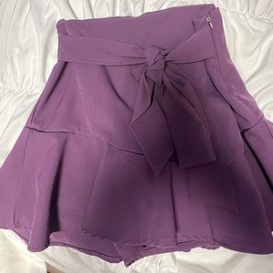 Purple preppy zara skirt